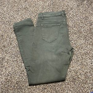 Olive green jeans